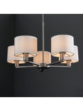 Gallery Home Dalvin matt nickel 5-light pendant (British brand)