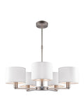 Gallery Home Dalvin matt nickel 5-light pendant (British brand)