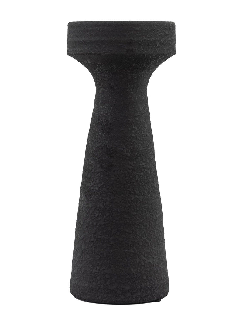 Gallery Home black pillar candle holder, UK version