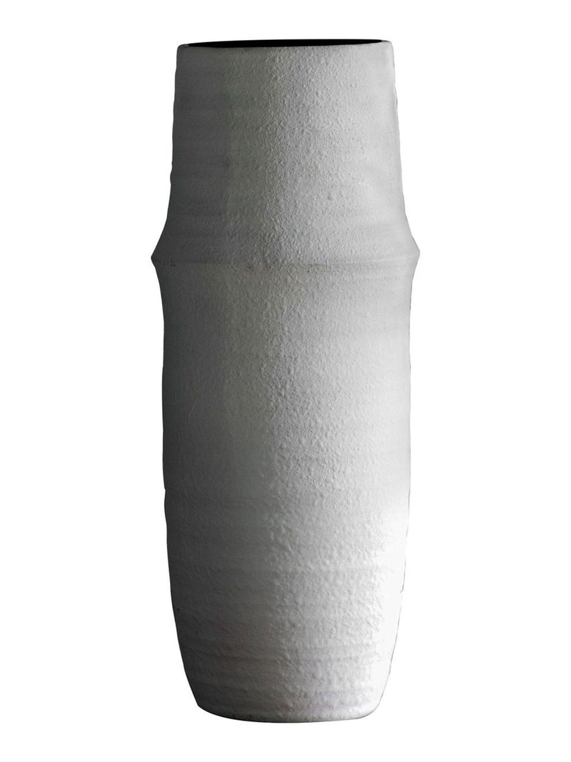 Gallery Home White Larsen ceramic vase 45.5cm height, UK version