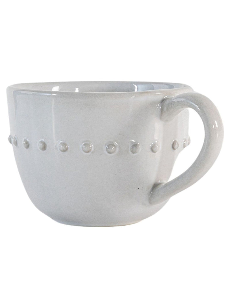 Gallery Home cream earthen beaded ceramic mugs 4 pack, UK version
