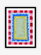 Next Eleanor Bowmer Red & Blue I Can Do Anything Framed Art Print 42cm x 32cm- Buy online at McGrocer