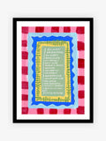 Eleanor Bowmer red blue art print 42x32cm - British product