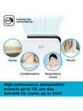 Black & Decker White 30L Dehumidifier - British product