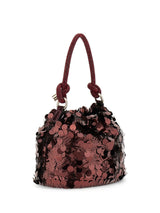 Next Guess Red Sequin Shine Top Handle Pouch Bag- Buy online at McGrocer