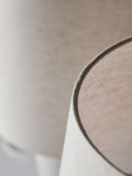 The Set 2 pack grey ecru textured ceramic table lamps (British brand)