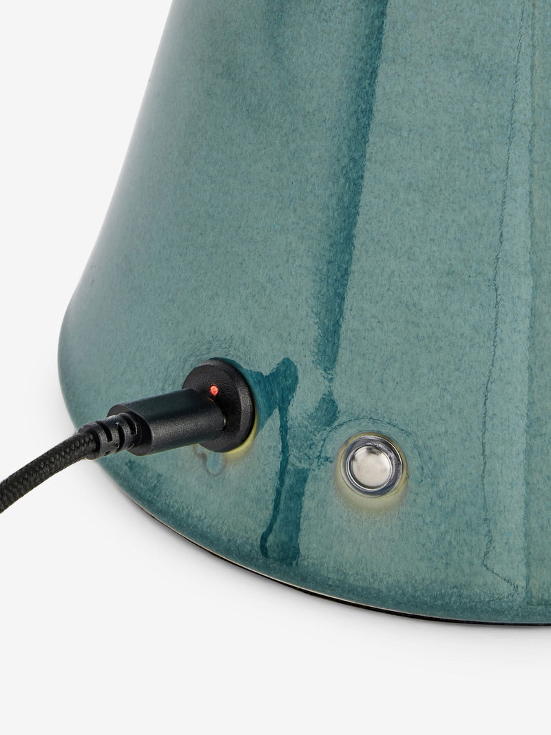 FatFace teal blue table lamp, UK version