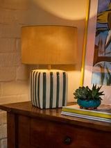 Next FatFace Orange/White Ceramic Stripe Table Light- Buy online at McGrocer