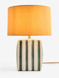 FatFace ceramic stripe table light orange white, UK version