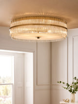 Next Lipsy Gold Large Flush Ceiling Light 58cm- Buy online at McGrocer