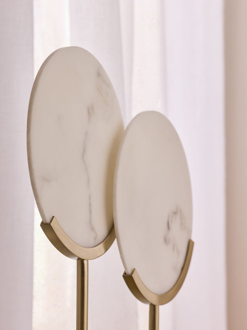 Lipsy marble effect disc table lamp 37.8cm (British brand)