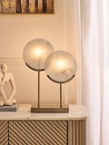 Lipsy marble effect disc table lamp 37.8cm (British brand)