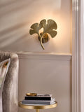 Lipsy wall lamp brass ginkgo leaf - British product