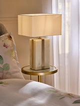 Next Lipsy White Marble Effect Table Lamp- Buy online at McGrocer