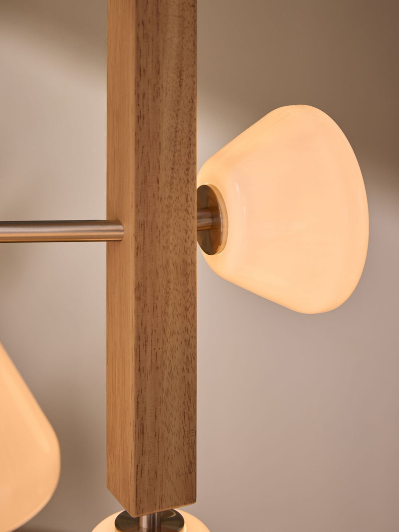 MADE.COM light wood Cillian cluster pendant light 81.5cm, imported from the UK