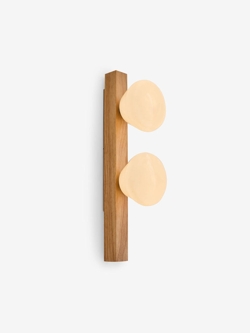 MADE.COM Cillian wall light in light wood, imported from the UK