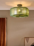 MADE.COM Sacha flush pendant light green glass 45cm, UK version