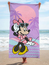 Next Jay Franco Purple Disney Minnie Mouse Cotton Beach Towel 71 x 147 cm- Buy online at McGrocer