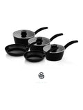 Swan Black Stealth 5 piece cookware set (British brand)