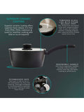 Swan Black Stealth 5 piece cookware set (British brand)