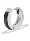COACH silver tone enamel huggie earrings - British product