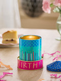 Vanilla and cocoa bean musical birthday candle - British product