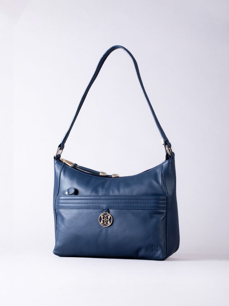 Lakeland Leather blue Cartmel shoulder bag (British brand)