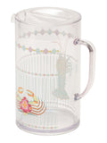 Yvonne Ellen Clear Crab picnic pitcher jug 2L (British brand)