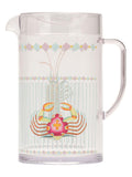 Yvonne Ellen Clear Crab picnic pitcher jug 2L (British brand)