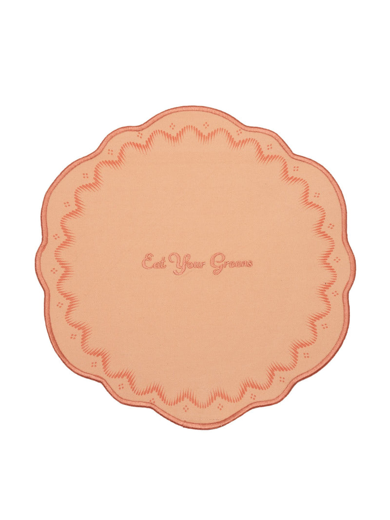 Yvonne Ellen set of 4 pink slogan placemats 32cm (British brand)