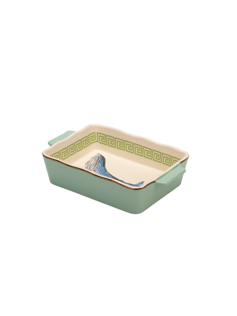 Yvonne Ellen green small whale stoneware roaster (British brand)