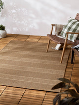 Next Yard Natural Pentle Jute Effect Indoor/Outdoor Rug- Buy online at McGrocer