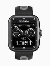 Next Sekonda Black 39mm Motion Pro GPS Smart Watch with Silicone Strap- Buy online at McGrocer
