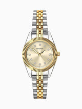 Sekonda Francis sølvfarget klassisk klokke 26 mm gullfarget urskive med armbånd