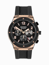Next Sekonda Black Dark Sports Titan Watch with Silicone Strap and White Dial 43mm Sports Watch- Buy online at McGrocer