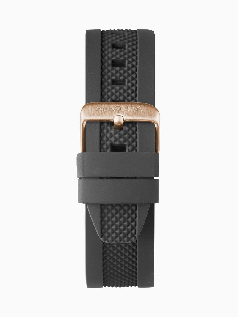 Sekonda Black Dark Sports Titan Watch 43mm (British brand)