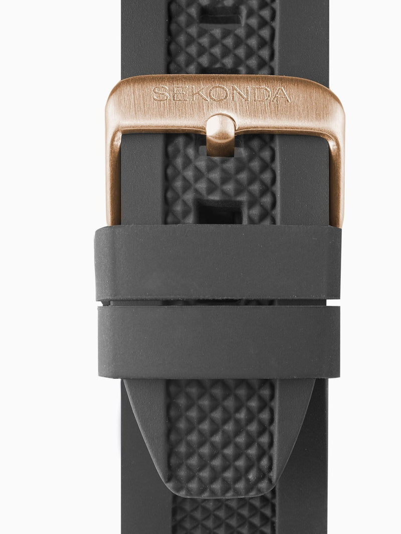Sekonda Black Dark Sports Titan Watch 43mm (British brand)