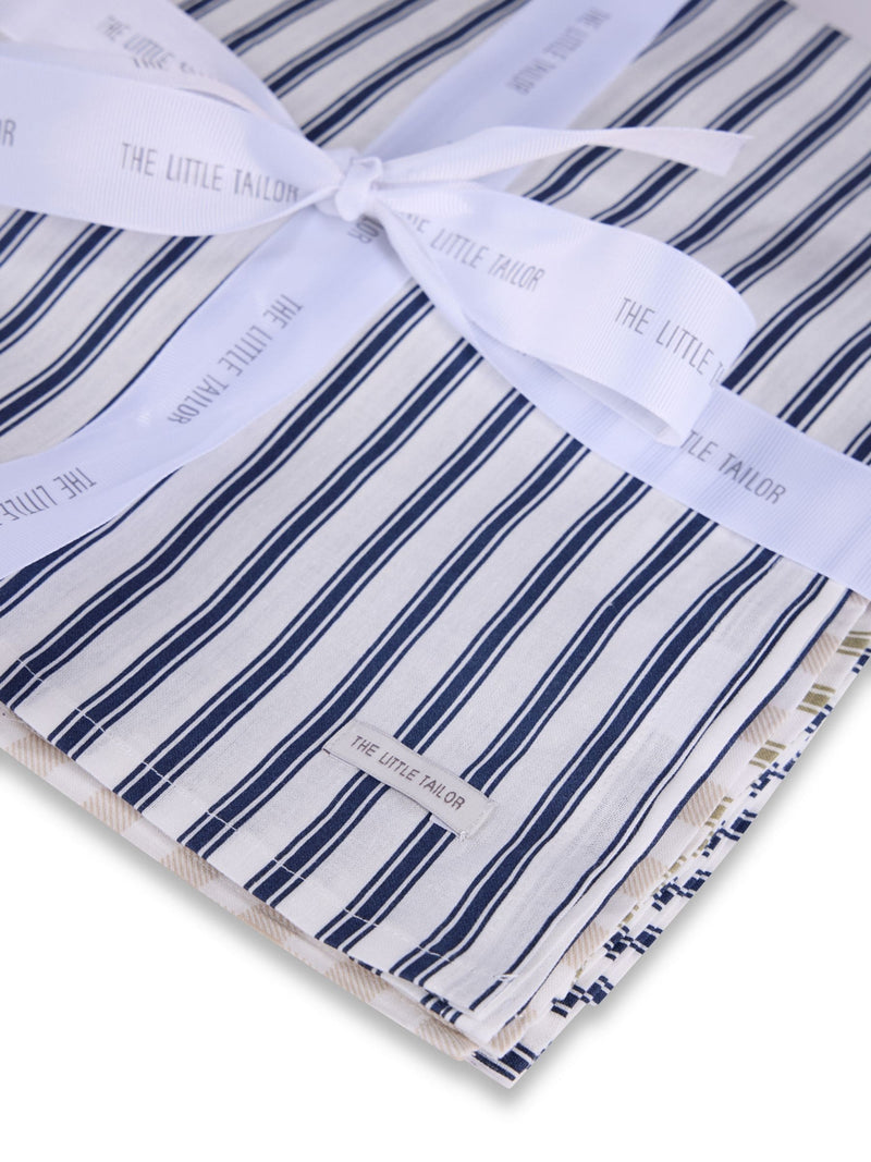 The Little Tailor blue baby muslins 4-pack - British product