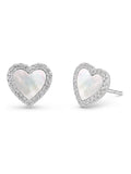 Beaverbrooks sterling silver heart earrings - British product