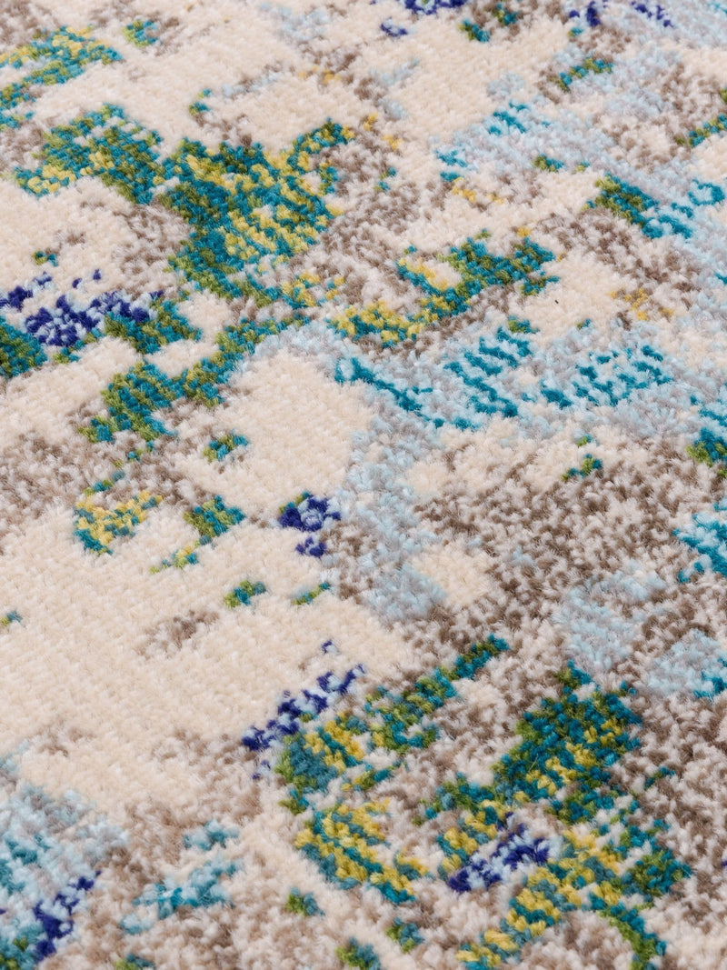 Colores Cloud green abstract rug multi-size (British brand)