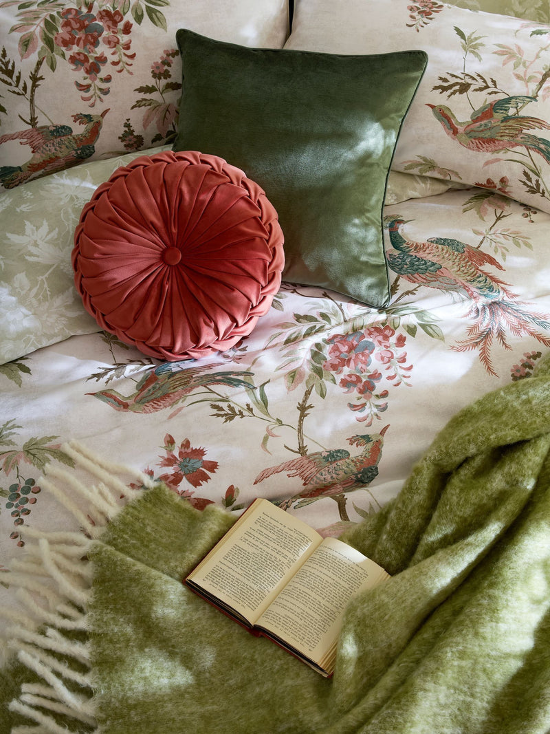 Laura Ashley Green Sage Attleton duvet cover set, UK version