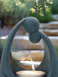 Charles Bentley dark blue 2-tier cascading water feature, imported from the UK