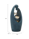 Charles Bentley dark blue 2-tier cascading water feature, imported from the UK