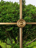 Charles Bentley Gold Copenhagen Shaped Garden Mirror 100cm x 50cm - British product