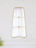 Charles Bentley Gold Copenhagen Shaped Garden Mirror 100cm x 50cm - British product