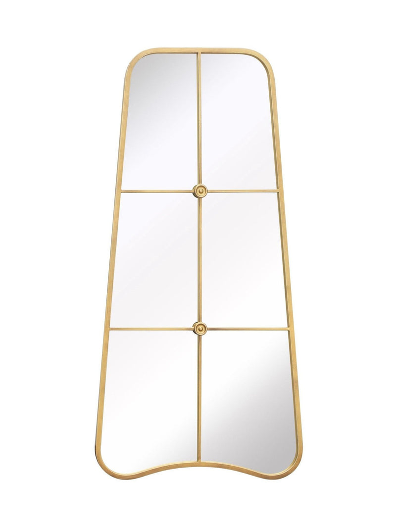 Charles Bentley Gold Copenhagen Shaped Garden Mirror 100cm x 50cm - British product