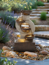 Next Charles Bentley Stone 4 Tier Cascading Garden Water Feature Bowl- Buy online at McGrocer