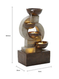 Charles Bentley stone cascading water feature 4 tier garden, imported from the UK