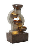 Charles Bentley stone cascading water feature 4 tier garden, imported from the UK