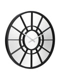 Charles Bentley Black Buttermere garden mirrored wall clock ONE - British product